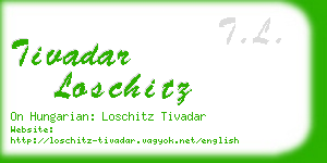 tivadar loschitz business card